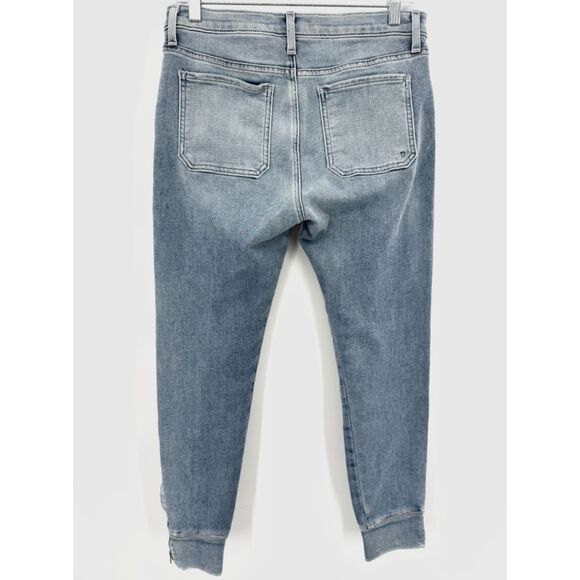 FIDELITY Mikey Slouchy Slim Button Fly Soft Ankle Zip Jeans Joggers Size 27 - Picture 5 of 10